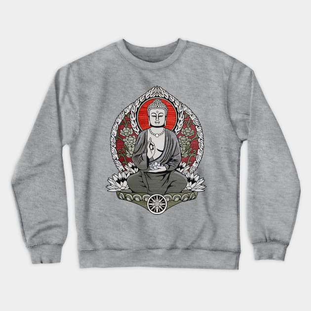 Siddhartha Gautama Buddha Crewneck Sweatshirt by GAz